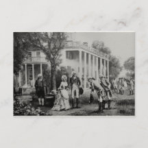 George & Martha, Mount Vernon Invitation/Note Card