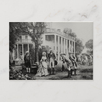 George & Martha, Mount Vernon Invitation/Note Card