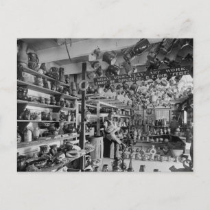 George Ohr Pottery Shop, 1901 Postcard