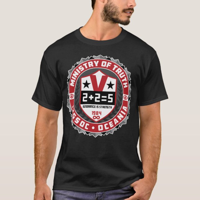 George Orwell 1984 Dystopia Ministry Of Truth T-Shirt (Front)
