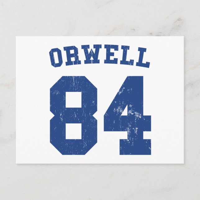 George Orwell 1984 Jersey Postcard (Front)