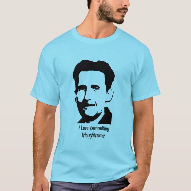 George Orwell "1984" Quote T-Shirt - Customised (Front)