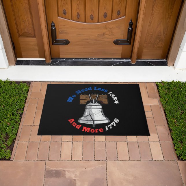 George Orwell More 1984 Less 1776 Doormat (Outdoor)