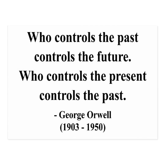 George Orwell Quote 2a Postcard