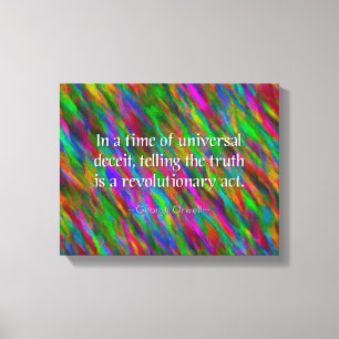 George Orwell Quote, Canvas Art Print