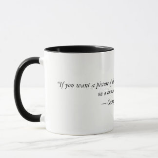 George Orwell quote from 1984 Two Tone Coffee Mug. Mug