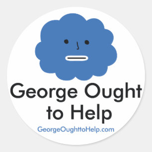 George Ought To Help Sticker Set