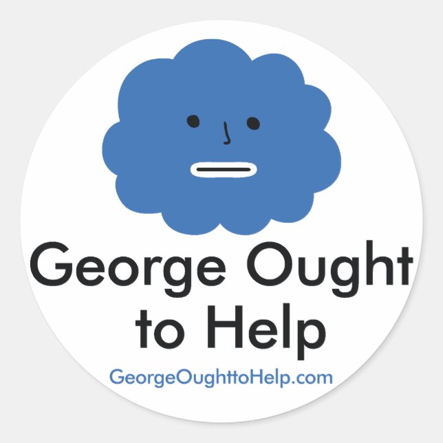 George Ought To Help Sticker Set (Front)