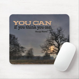 George Reeves Inspirational Quote "Change" Mouse Mat