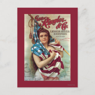 George Ringler & CO. Beer Poster Postcard