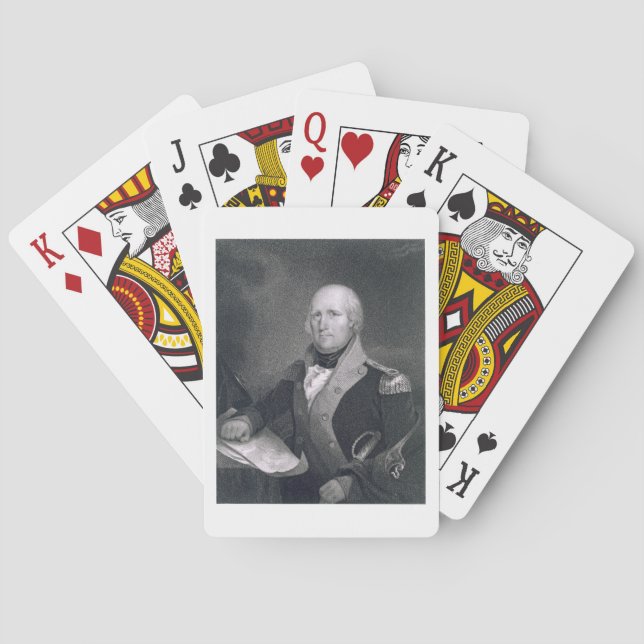 George Rogers Clark (1752-1818) engraved by Thomas Playing Cards (Back)