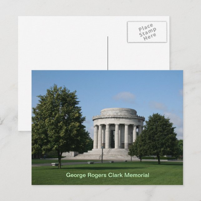 George Rogers Clark Memorial Vincennes Indiana Postcard (Front/Back)