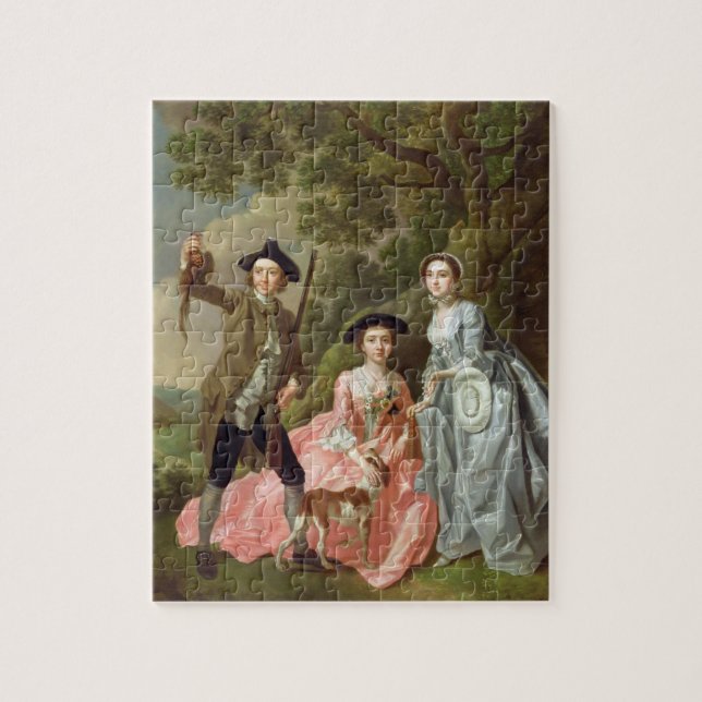 George Rogers with his Wife, Margaret, and his Sis Jigsaw Puzzle (Vertical)