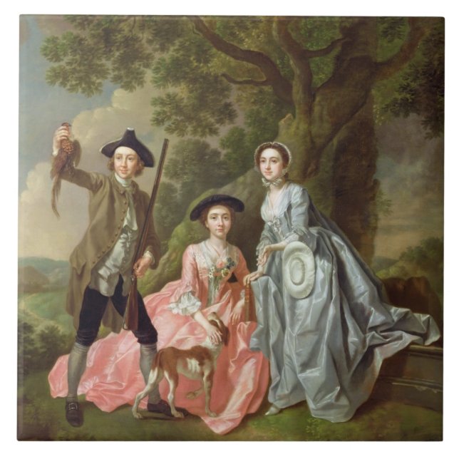 George Rogers with his Wife, Margaret, and his Sis Tile (Front)