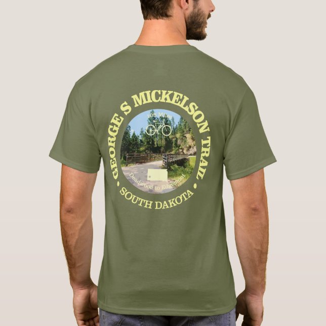 George S Mickelson Trail, South Dakota. T-Shirt (Back)