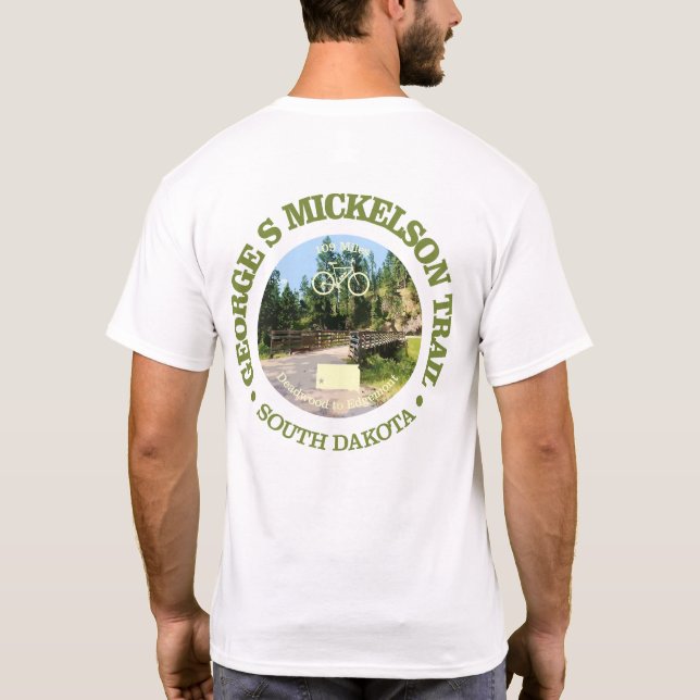 George S Mickelson Trail, South Dakota. T-Shirt (Back)