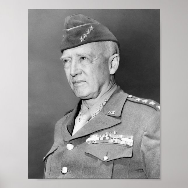 George S. Patton Portrait Poster (Front)