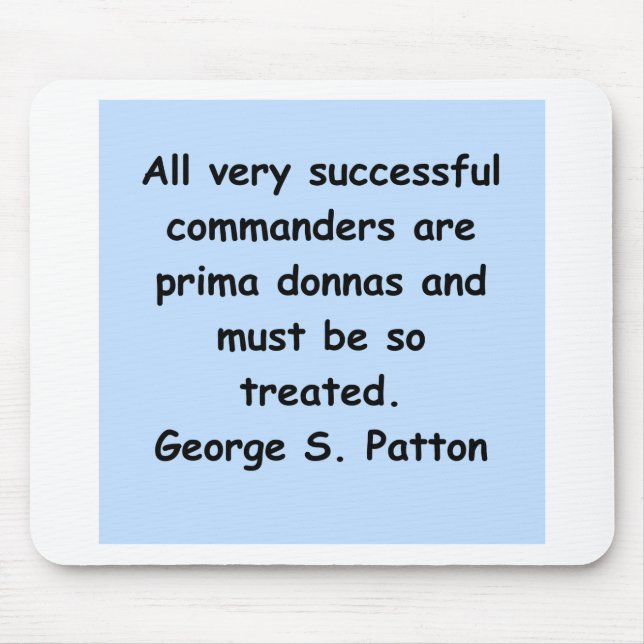 george s patton quote mouse mat (Front)