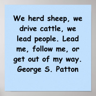 george s patton quote poster