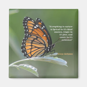George Santayana Quote On Nature Magnet