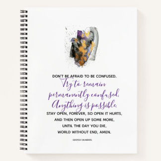 George Saunders quote  Notebook