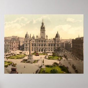 George Square, Glasgow, Scotland Poster