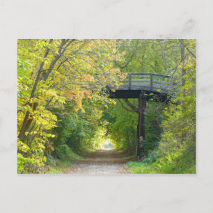 George St Bridge in Fall Postcard