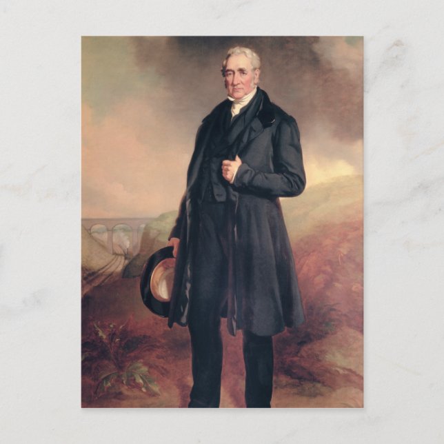 George Stephenson Postcard (Front)
