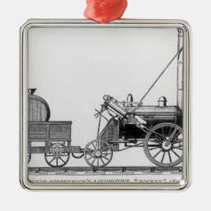 George Stephenson's Locomotive, 'Rocket', 1829 Metal Tree Decoration