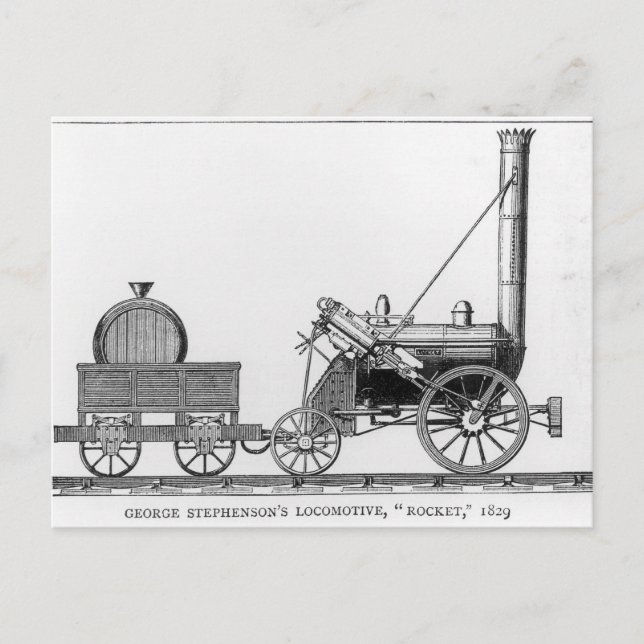 George Stephenson's Locomotive, 'Rocket', 1829 Postcard (Front)