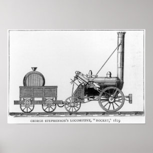 George Stephenson's Locomotive, 'Rocket', 1829 Poster