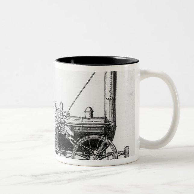 George Stephenson's Locomotive, 'Rocket', 1829 Two-Tone Coffee Mug (Right)