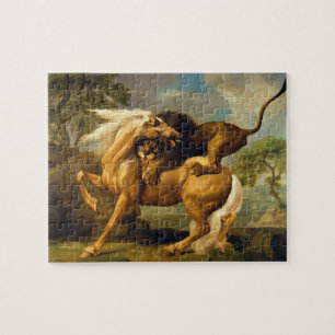 George Stubbs A Lion Attacking a Horse, c.1762 ( Jigsaw Puzzle