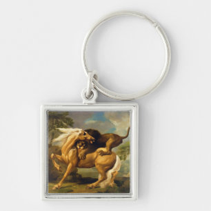 George Stubbs A Lion Attacking a Horse, c.1762 ( Key Ring