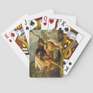 George Stubbs   A Lion Attacking a Horse, c.1762 ( Playing Cards