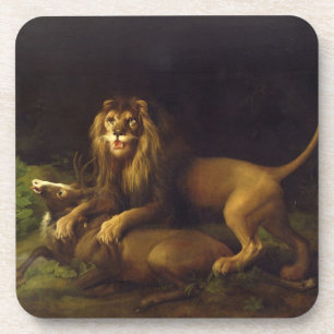 George Stubbs   A Lion Attacking a Stag, c.1765 (o Coaster