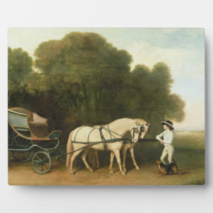 George Stubbs   A Phaeton with a Pair of Cream Pon Plaque