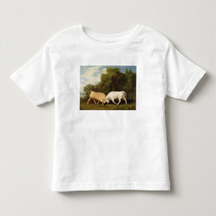 George Stubbs   Bulls Fighting, 1786 (oil on panel Toddler T-Shirt