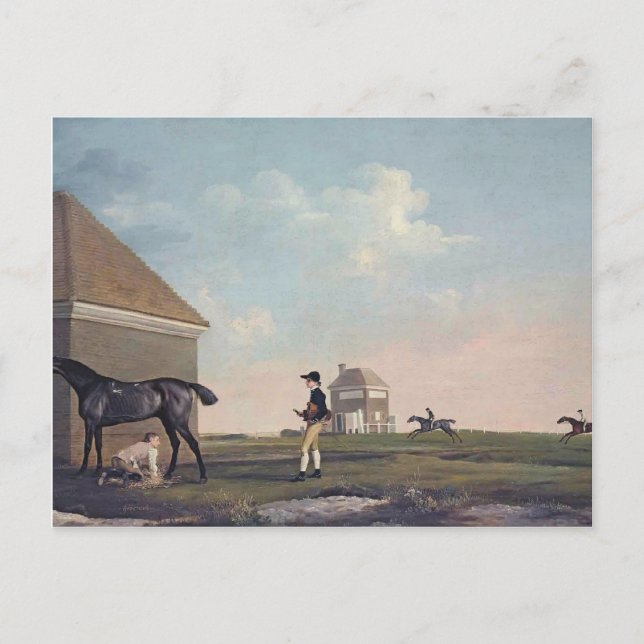 George Stubbs- Gimcrack on Newmarket Heath Postcard (Front)