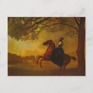 George Stubbs- Laetitia, Lady Lade Postcard