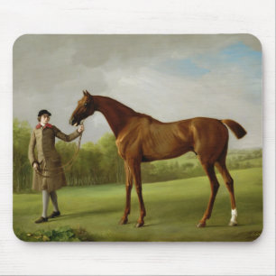 George Stubbs   Lustre, held by a Groom, c.1760-62 Mouse Mat