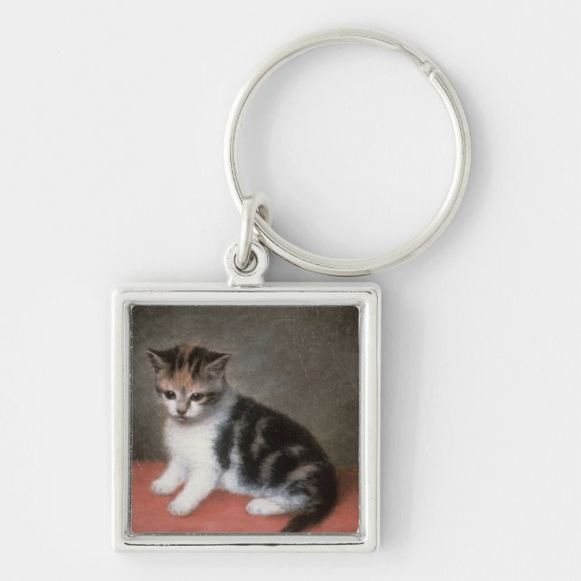George Stubbs | Miss Ann White's Kitten, 1790 Key Ring (Front)