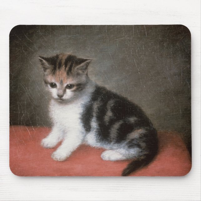 George Stubbs | Miss Ann White's Kitten, 1790 Mouse Mat (Front)