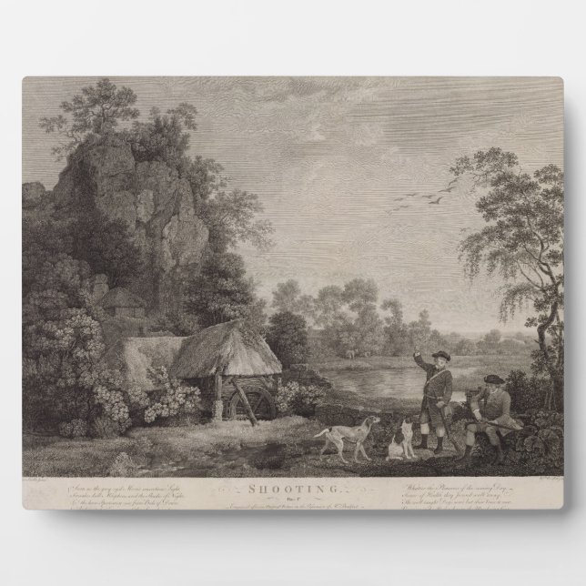 George Stubbs | Shooting, plate 1, engraved by Wil Plaque (Front)