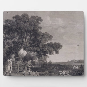 George Stubbs Shooting, plate 3, engraved by Wil Plaque