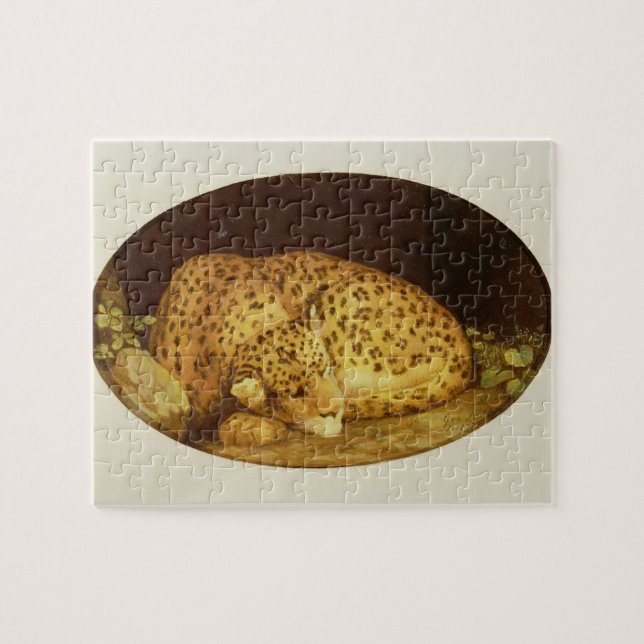 George Stubbs | Sleeping Leopard, 1777 (enamel on Jigsaw Puzzle (Horizontal)