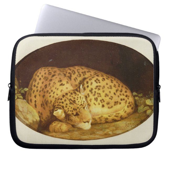 George Stubbs | Sleeping Leopard, 1777 (enamel on Laptop Sleeve (Front)
