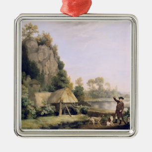 George Stubbs Two Gentlemen Going a Shooting, wi Metal Tree Decoration