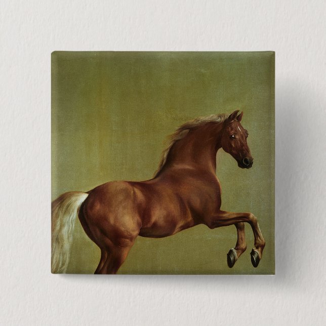 George Stubbs | Whistlejacket, 1762 15 Cm Square Badge (Front)