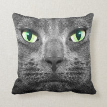 George super-real grey cat cushion